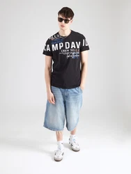 CAMP DAVID T-Shirt blau/orange/schwarz/weiß