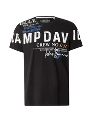 CAMP DAVID T-Shirt blau/orange/schwarz/weiß