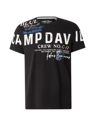 T-Shirt blau / orange / schwarz / wei