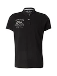CAMP DAVID Poloshirt schwarz/weiß