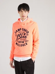 CAMP DAVID Sweatshirt nachtblau / orange