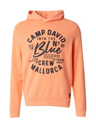 CAMP DAVID Sweatshirt nachtblau / orange