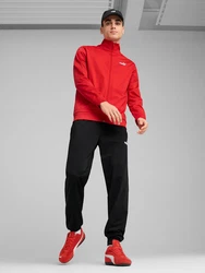 PUMA Trainingsanzug 'ESS' rot/schwarz/weiß