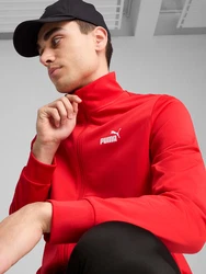 PUMA Trainingsanzug 'ESS' rot/schwarz/weiß