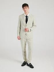JACK & JONES Anzug JPRFranco khaki/pastellgrn/weiß