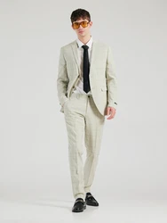 JACK & JONES Anzug JPRFranco khaki/pastellgrn/weiß