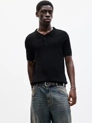 Pull&Bear Poloshirt schwarz