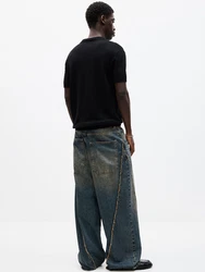 Pull&Bear Poloshirt schwarz