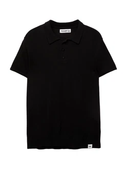 Pull&Bear Poloshirt schwarz