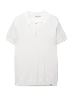 Pull&Bear Poloshirt weiß