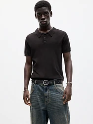 Pull&Bear Poloshirt schoko