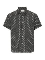 Jack & Jones Plus Hemd JORMARSHALL ISLINGTON schwarz/weiß