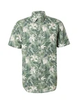 JACK & JONES Hemd 'JJHAWAII' grün/tanne/pastellgrün/weiß