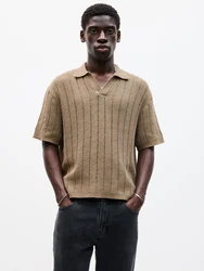 Pull&Bear Poloshirt hellbraun