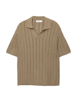 Pull&Bear Poloshirt hellbraun