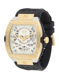 Uhr gold / schwarz / wei