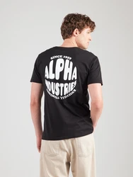 ALPHA INDUSTRIES T-Shirt schwarz/weiß