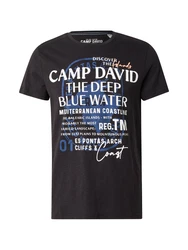 CAMP DAVID T-Shirt blau/orange/schwarz/weiß