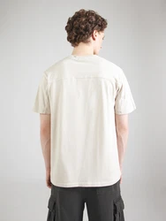 Superdry Rundhalsshirt CONTRAST STITCH POCKET T-SHIRT hellbeige/schwarz