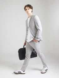JACK & JONES Anzug JPRFranco saphir/grau/weiß