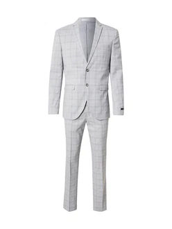 JACK & JONES Anzug JPRFranco saphir/grau/weiß