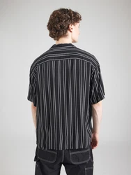 JACK & JONES Hemd 'JJEJEFF' schwarz/weiß