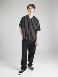 JACK & JONES Hemd 'JJEJEFF' schwarz/weiß