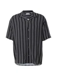 JACK & JONES Hemd 'JJEJEFF' schwarz/weiß