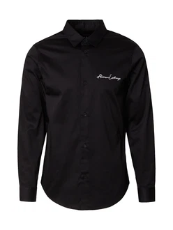 ARMANI EXCHANGE Hemd schwarz/weiß