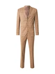 JACK & JONES Anzug JPRFranco creme / brokat / dunkelbraun