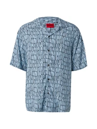 Hemd 'Espino' hellblau / schwarz / wei