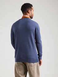 KnowledgeCotton Apparel Pullover Vagn dunkelblau