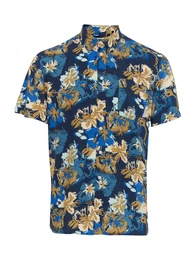 Hemd 'BHATLE' blau / marine / hellblau / karamell
