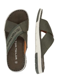 TOM TAILOR Pantolette oliv / dunkelgrün