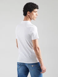 GUESS T-Shirt beige/hellblau/weiß