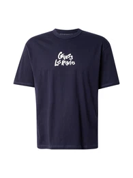 T-Shirt marine / hellblau / wei