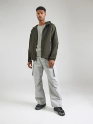 Nike Sportswear Sweatshirt 'Club Fleece' graumeliert/weiß