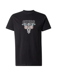 T-Shirt hellblau / orange / schwarz / wei