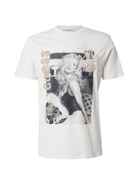 T-Shirt sand / grau / schwarz / wei