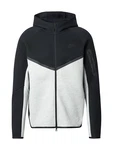 Nike Sportswear Sweatjacke 'TECH FLEECE' hellgrau/schwarz