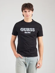 GUESS T-Shirt rauchblau/hellgrau/schwarz/weiß