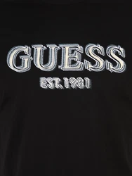 GUESS T-Shirt rauchblau/hellgrau/schwarz/weiß