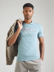 GUESS T-Shirt navy/hellblau/weiß