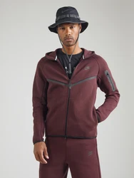 Nike Sportswear Sweatjacke 'TECH FLEECE' burgunder