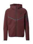 Nike Sportswear Sweatjacke 'TECH FLEECE' burgunder