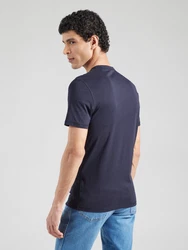 GUESS T-Shirt ecru / navy / hellbraun / weiß