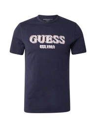 T-Shirt ecru / navy / hellbraun / wei