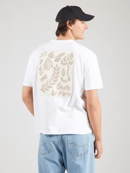 GUESS T-Shirt beige/weiß