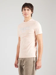 GUESS T-Shirt nude/basaltgrau/weiß