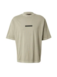 T-Shirt pastellgrn / schwarz